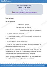 Đề kiểm tra giữa học kì II Ngữ văn 11 - Đề số 8 có lời giải chi tiết